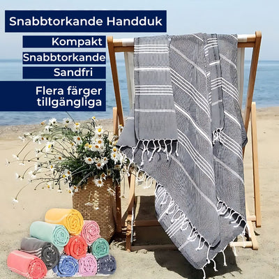 EcoWave Snabbtorkande Handduk – Lätt Strandhandduk i Bomull – Mångsidig & Miljövänlig – För Strand, Spa, Resa & Hem