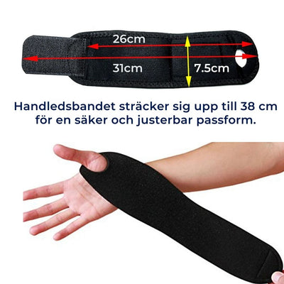 FlexiSupport Ortopediskt Handledsstöd | Justerbar Passform - för Smärtlindring och Stabilitet vid Skador, Artrit och Karpaltunnelsyndrom