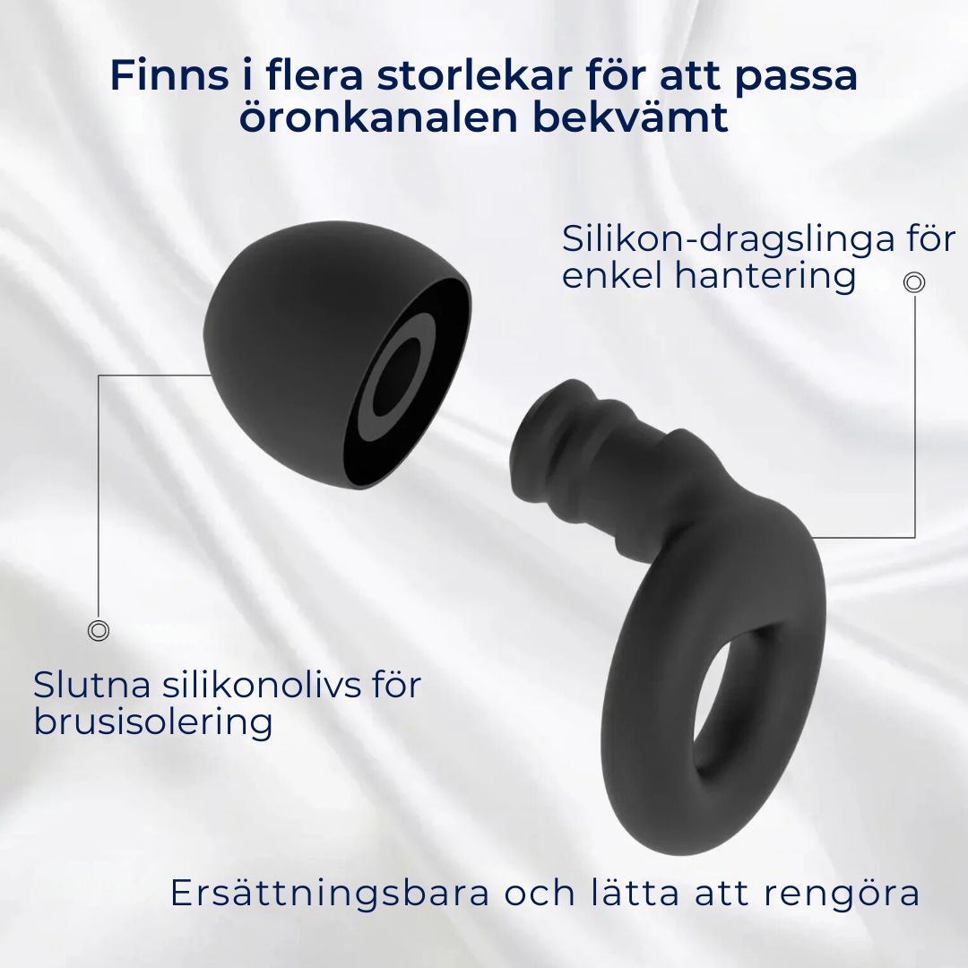 QuietGuard Öronproppar för Ljuddämpning | Bekväma - för Sömn - Resor - Konserter - Simning - Arbete