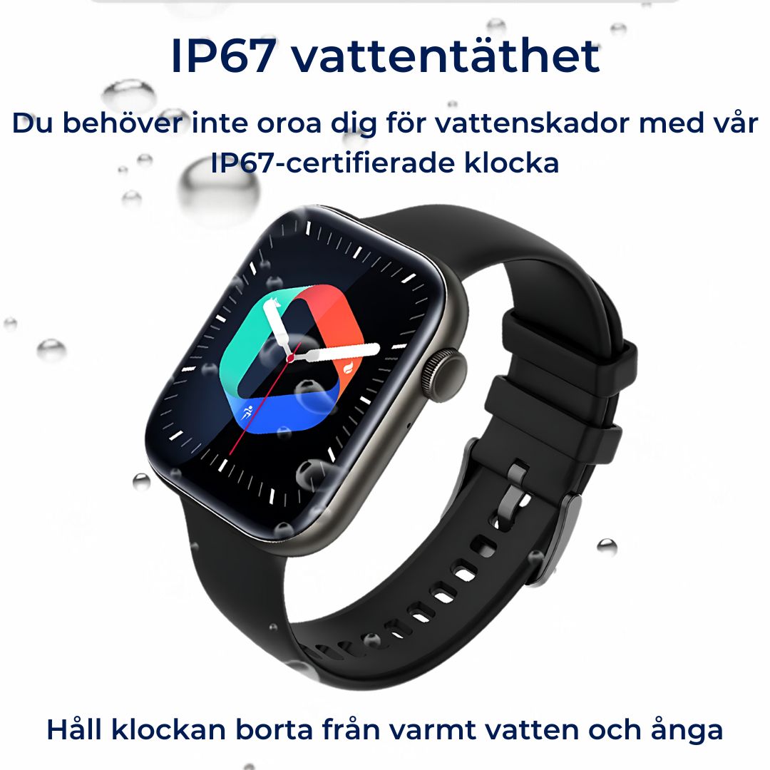 HälsaTrack Pro Avancerad Smartklocka - Anpassningsbara Funktioner | Hälsa- och Träningsövervakning