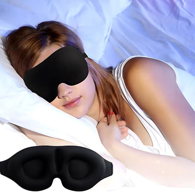 LumiShade Mörkläggande Sovmask | Ljusblockerande Komfort – för Skiftarbetare, Resenärer och Ljuskänsliga Sovande