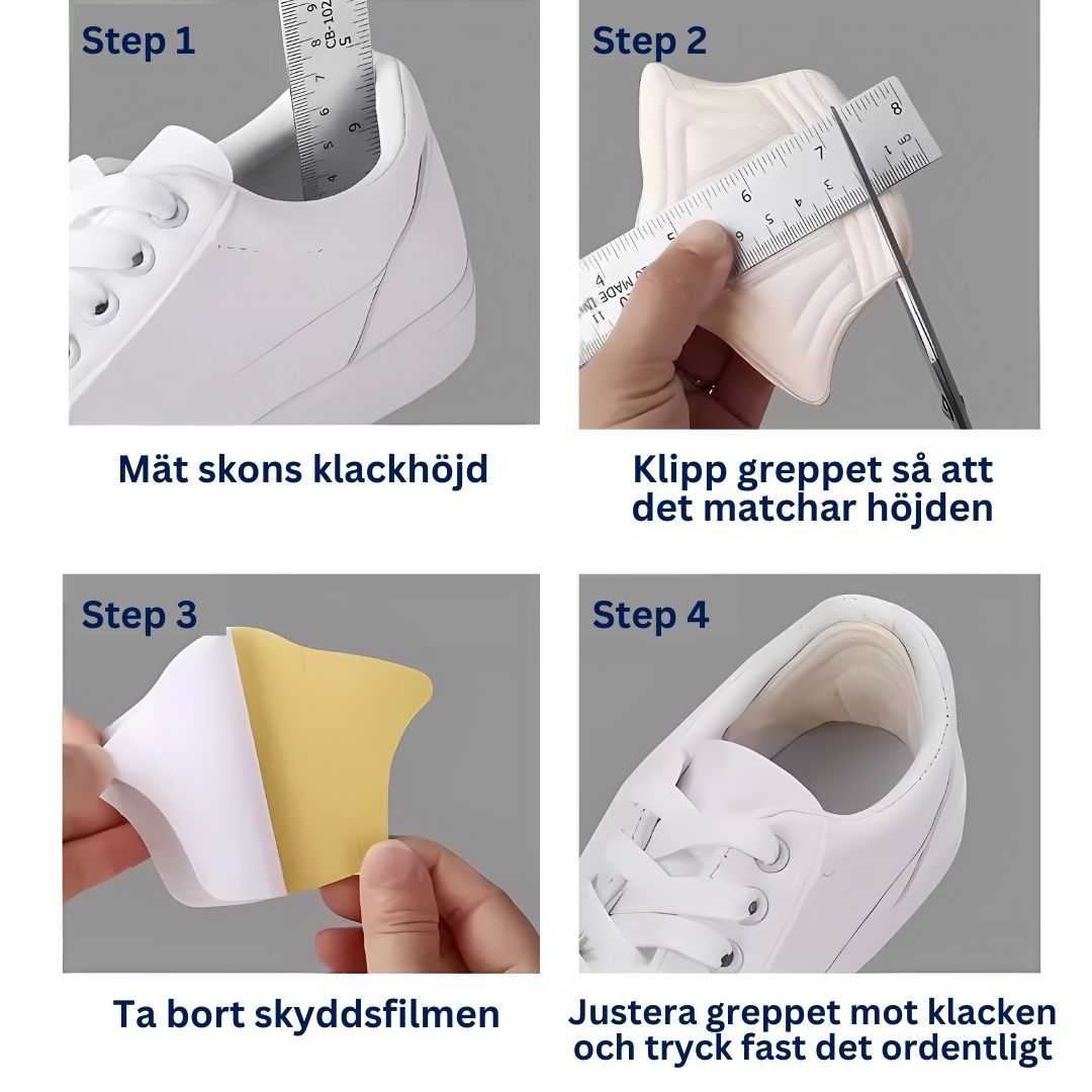 KomfortPass Hälgrepp för Skor - Bekväm Passform | Minskar Friktionen