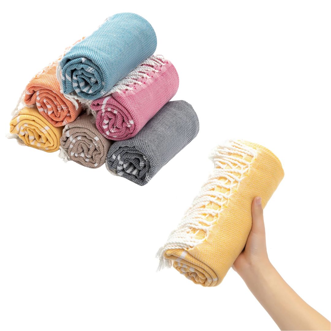 EcoWave Snabbtorkande Handduk – Lätt Strandhandduk i Bomull – Mångsidig & Miljövänlig – För Strand, Spa, Resa & Hem