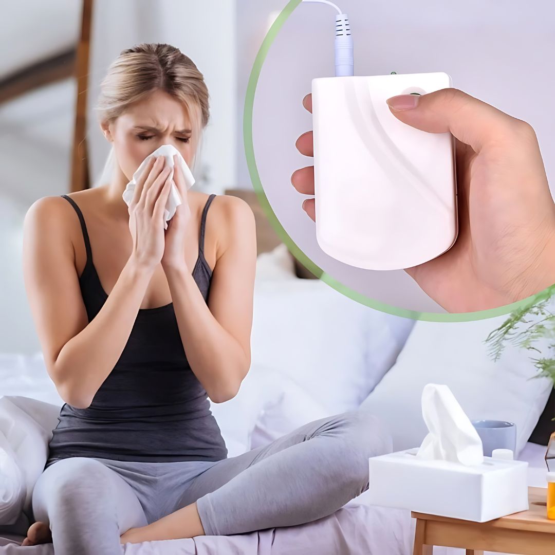 KlarNäsa Infrarödterapi | Effektiv Enhet för Allergisk Rinit, Nästäppa & Snorig Näsa – Bekväm och Lättanvänd