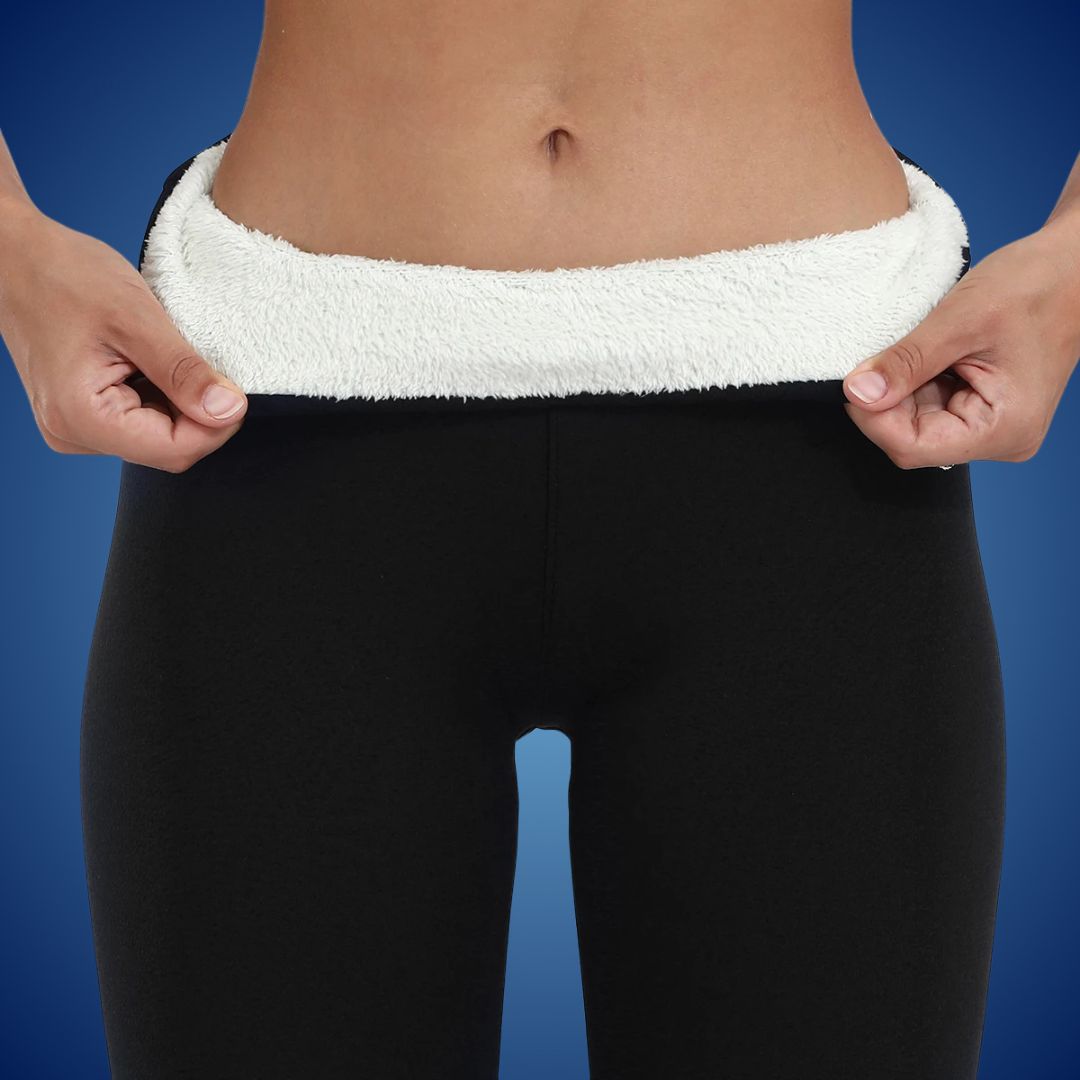 WarmFlex Höga Värmefleece-Leggings | Vinterleggings för Kallt Väder - Värmande & Bekväma - Perfekt för Utomhusaktiviteter