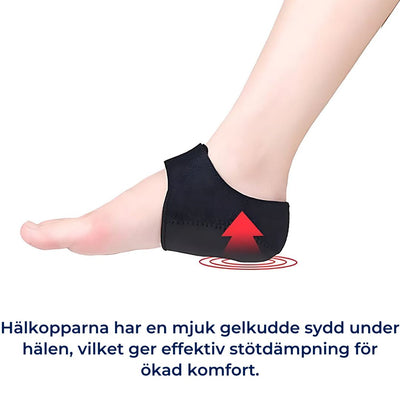 GelCush Hälkoppar vid Plantar Fasciit | Mjuka Gel-inlägg - för Smärtlindring i Hälen och Stötdämpning