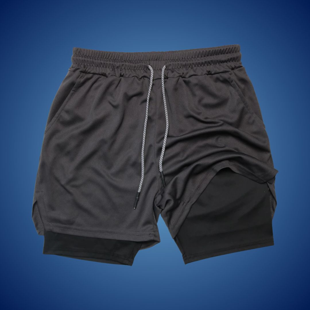 FlexStride Löparshorts med Fickor | Andningsbara Herrshorts för Gym, Löpning och Träning utomhus