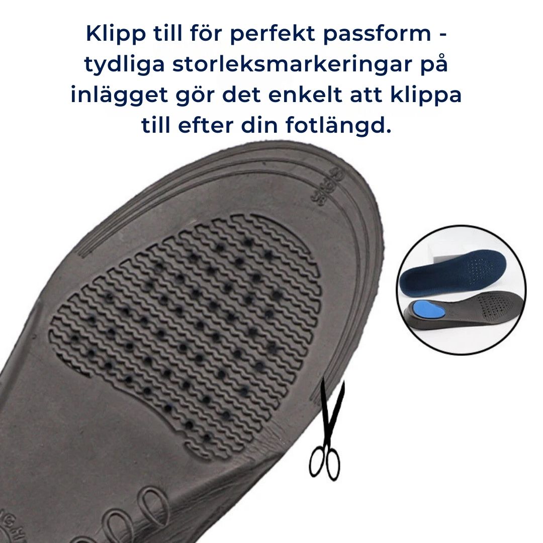 OrthoAlign Pronationsstöd | Inlägg för Fotjustering och Bågavlastning - Ortopediska Skoinlägg för Korrigering av Överpronation