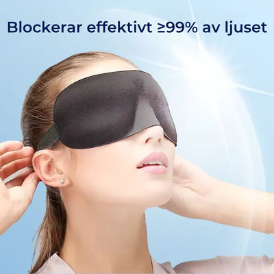 LumiShade Mörkläggande Sovmask | Ljusblockerande Komfort – för Skiftarbetare, Resenärer och Ljuskänsliga Sovande