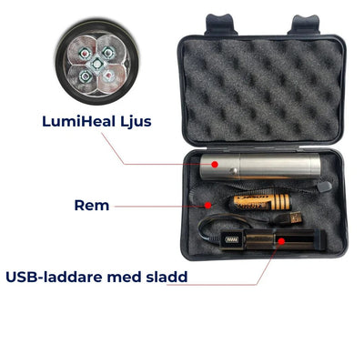 LumiHeal Ljusterapienhet för Smärtlindring | Minskar Inflammation, Förbättrar Blodcirkulation & Muskelavslappning