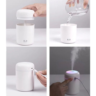 PureBreeze Luftfuktare & Luftrenare – 2-i-1 Enhet för Allergier, Damm, Lukt & Optimal Luftfuktighet